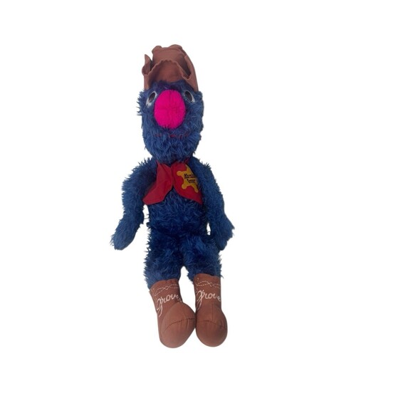 Vintage Knickerbocker Marshall Grover Sesame Street Plush Toy 19” Fast Shipping - Picture 11 of 16